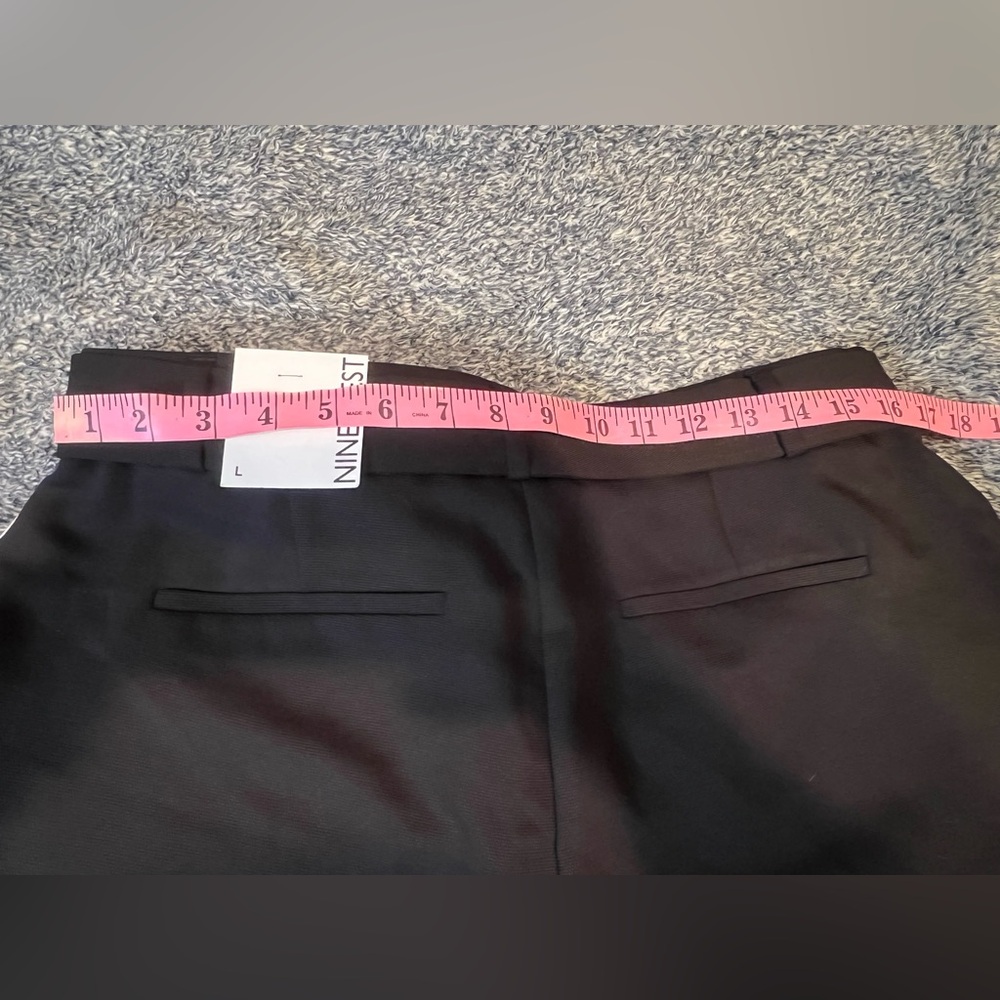 New / Nine West Black Belted Shorts / Size L - Picture 8 of 11